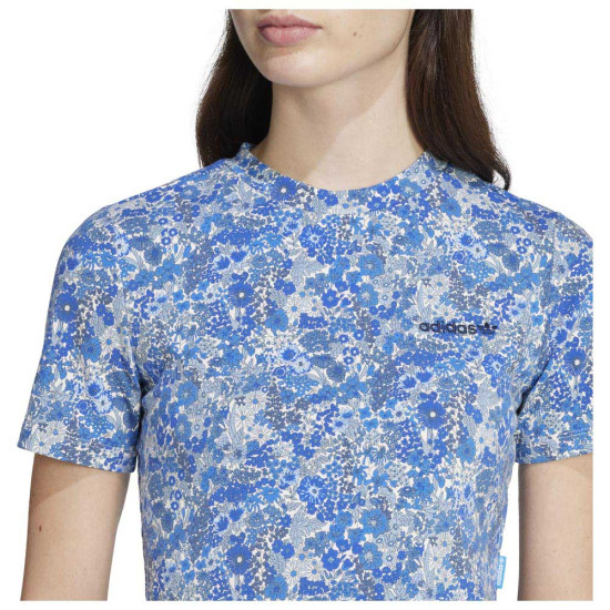 Adidas Γυναικεία κοντομάνικη μπλούζα Originals x Liberty London Tonal Baby Tee